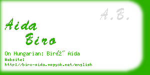 aida biro business card